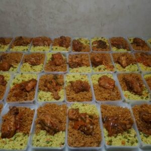 CONFERENCE JOLLOF AND FRIED RICE WITH BEEF